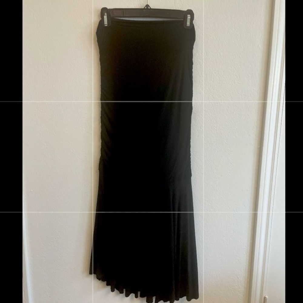🖤FRENZII RUCHED STRAPLESS JERSEY DRESS